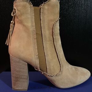 Aquazzura Tan Booties 7.5